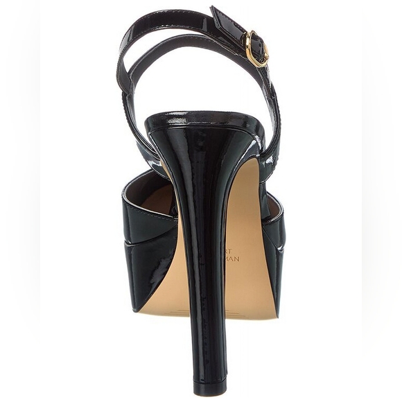 MAKE ANY OFFER NEW Stuart Weitzman Avenue 130mm Black Leather Heels Sz 11 - Picture 5 of 9